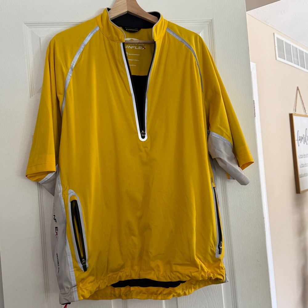 Yellow and Gray Cycling Jersey